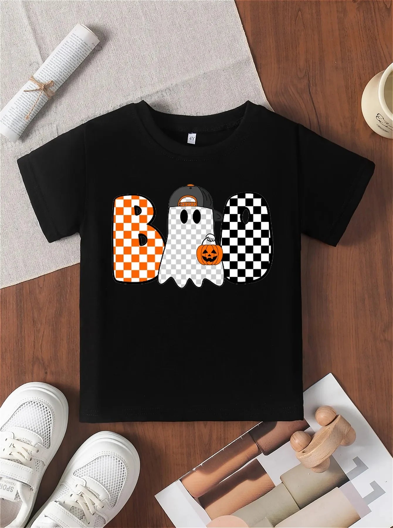Boys Halloween Ghost Tee
